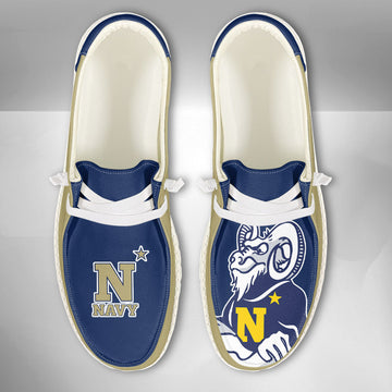NCAA Navy Midshipmen - Custom Name Hey Dude Shoes 02
