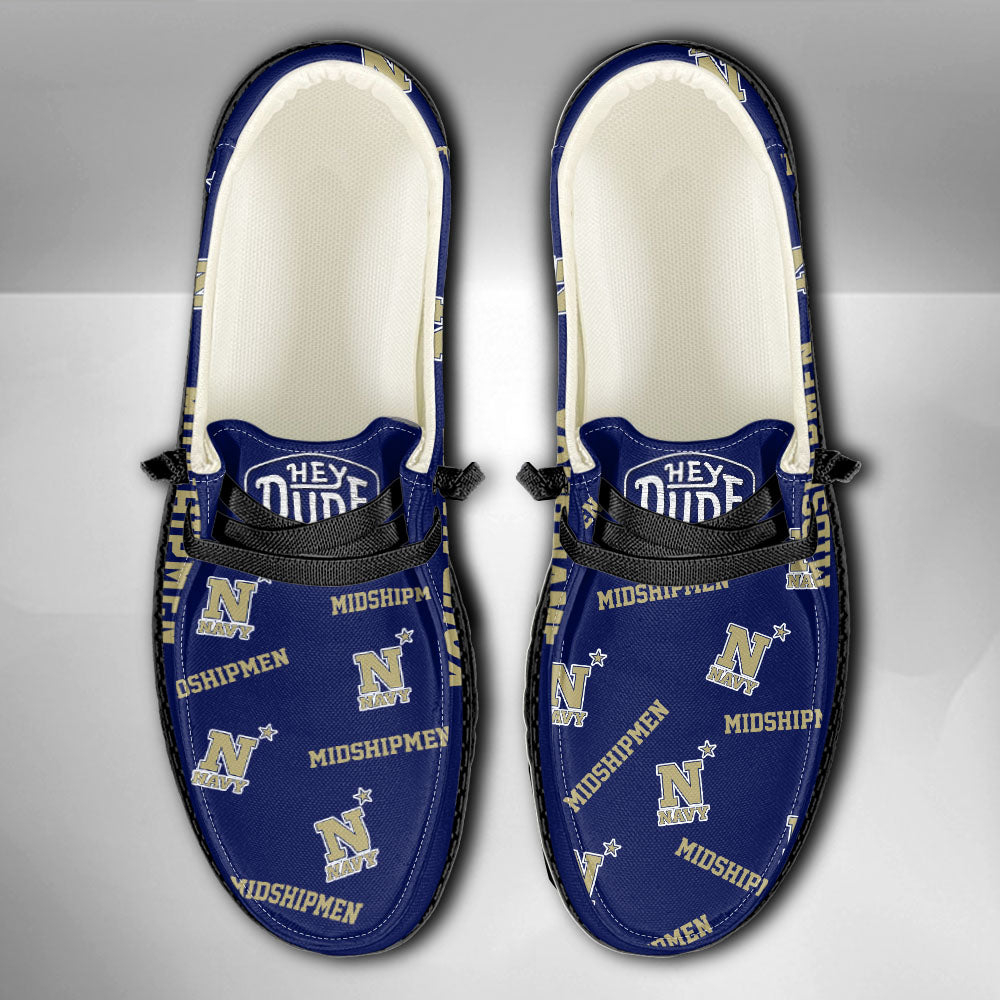 NCAA Navy Midshipmen - Custom Name Hey Dude Shoes X03