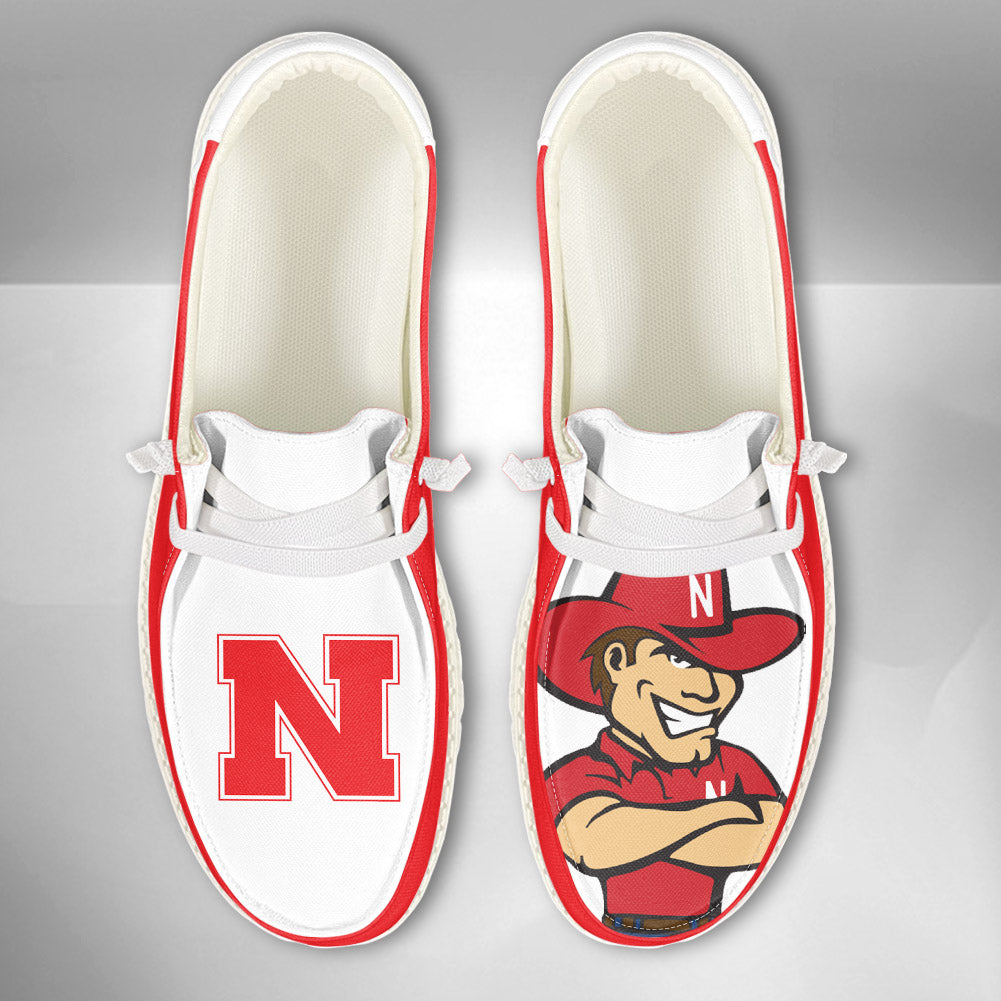 NCAA Nebraska Cornhuskers - Custom Name Hey Dude Shoes 02