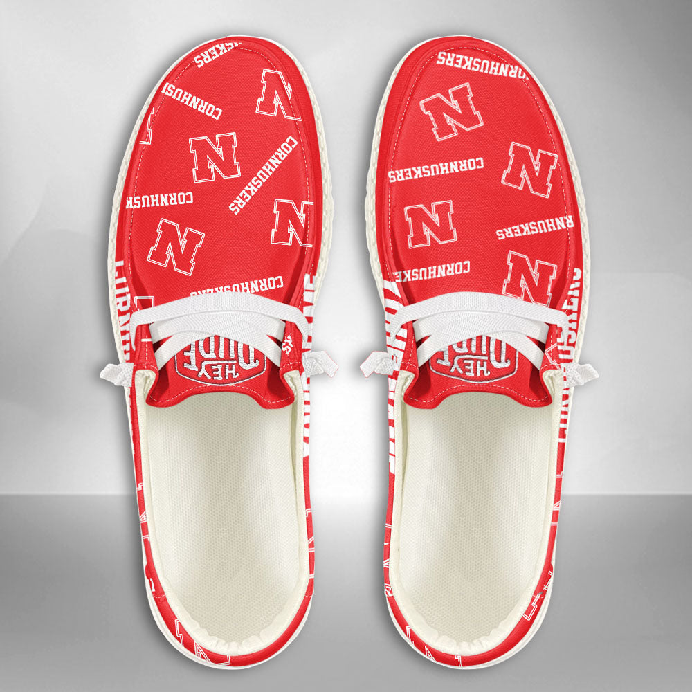 NCAA Nebraska Cornhuskers - Custom Name Hey Dude Shoes 02