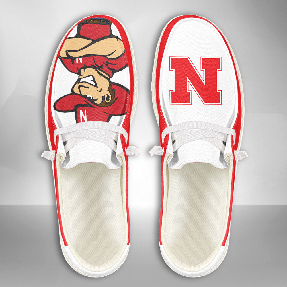 NCAA Nebraska Cornhuskers - Custom Name Hey Dude Shoes 02