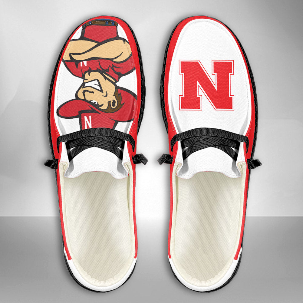 NCAA Nebraska Cornhuskers - Custom Name Hey Dude Shoes 02