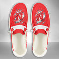 NCAA Nebraska Cornhuskers Custom Name Hey Dude Shoes 06