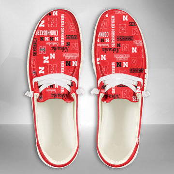 NCAA Nebraska Cornhuskers Custom Name Hey Dude Shoes 06 M79