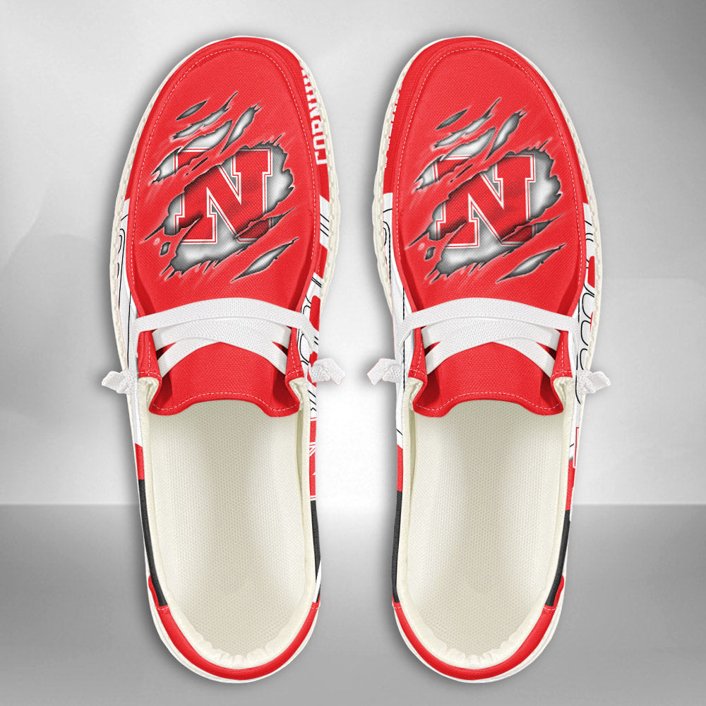 NCAA Nebraska Cornhuskers Custom Name Hey Dude Shoes 07 M7