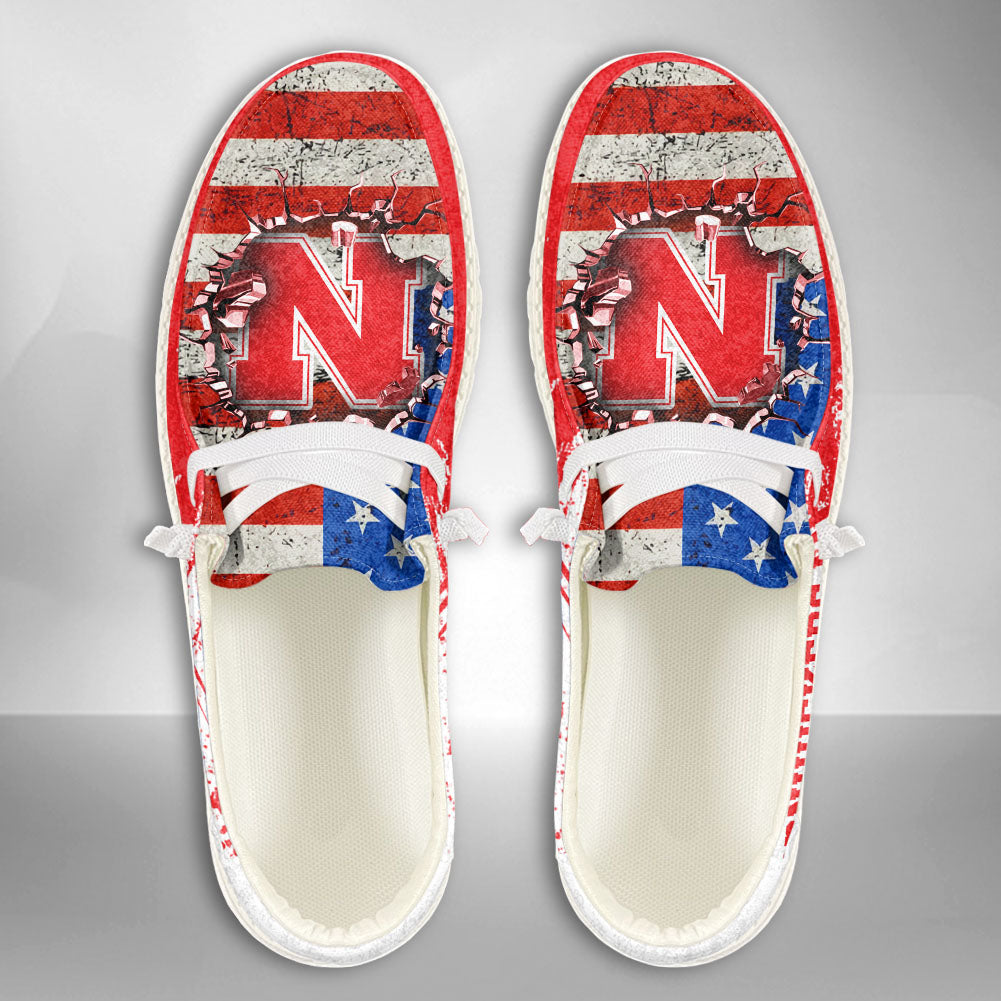 NCAA Nebraska Cornhuskers Custom Name Hey Dude Shoes 07 M79