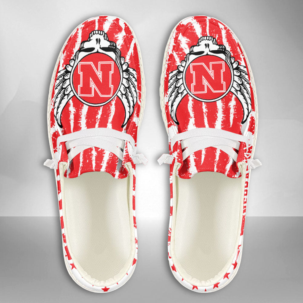 NCAA Nebraska Cornhuskers Custom Name Hey Dude Shoes 08 M7