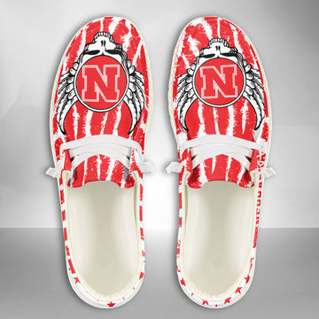NCAA Nebraska Cornhuskers Custom Name Hey Dude Shoes 08 M7
