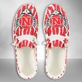 NCAA Nebraska Cornhuskers Custom Name Hey Dude Shoes 12 M79