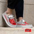NCAA Nebraska Cornhuskers Custom Name Hey Dude Shoes 13 M79
