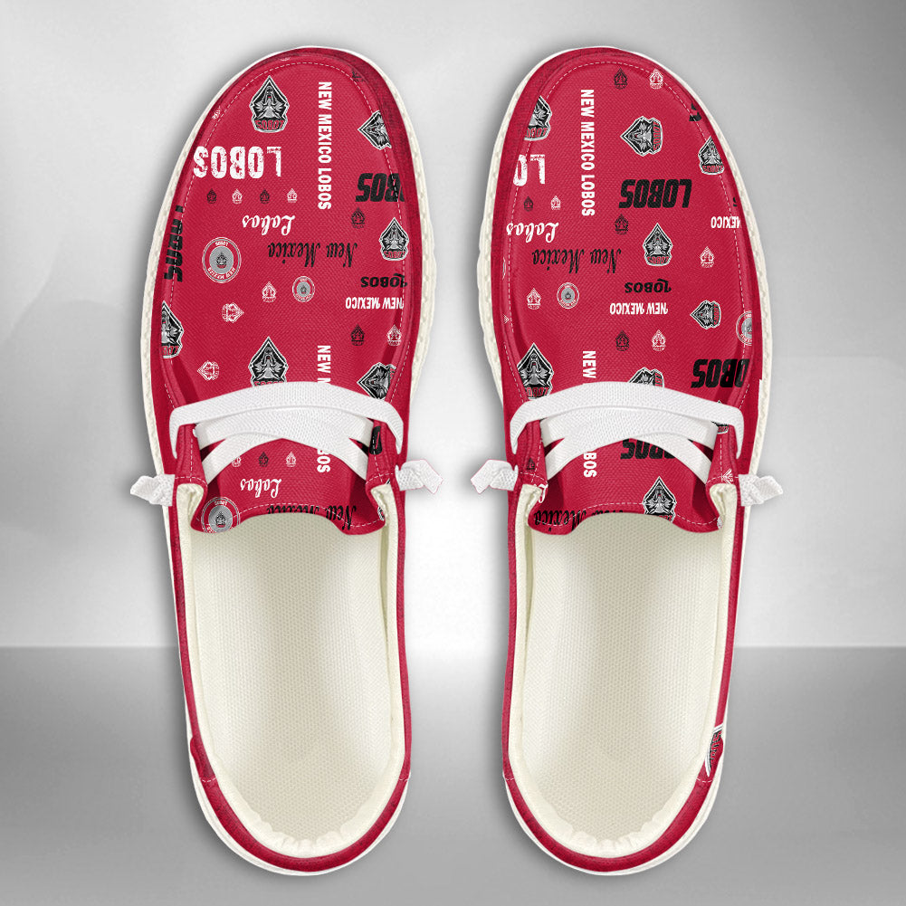 NCAA New Mexico Lobos Custom Name Hey Dude Shoes 06 M79