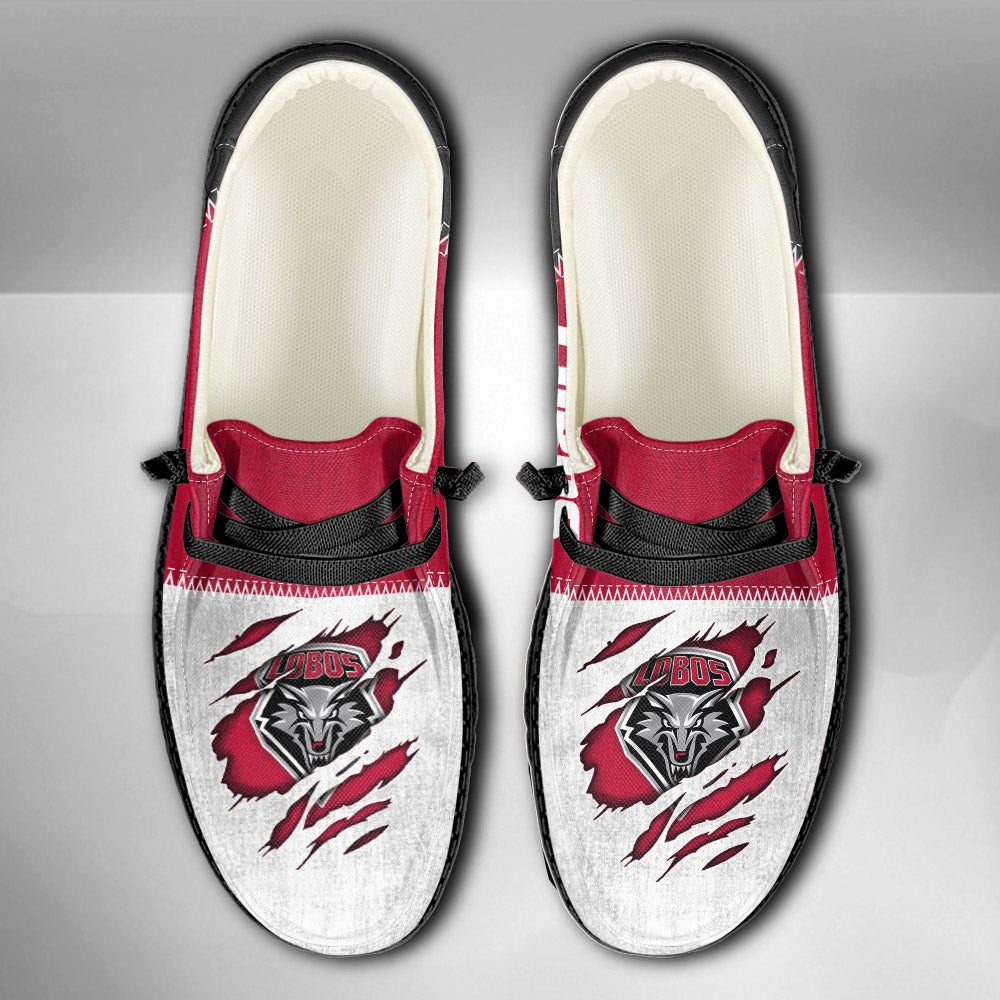 NCAA New Mexico Lobos Custom Name Hey Dude Shoes 09 M79
