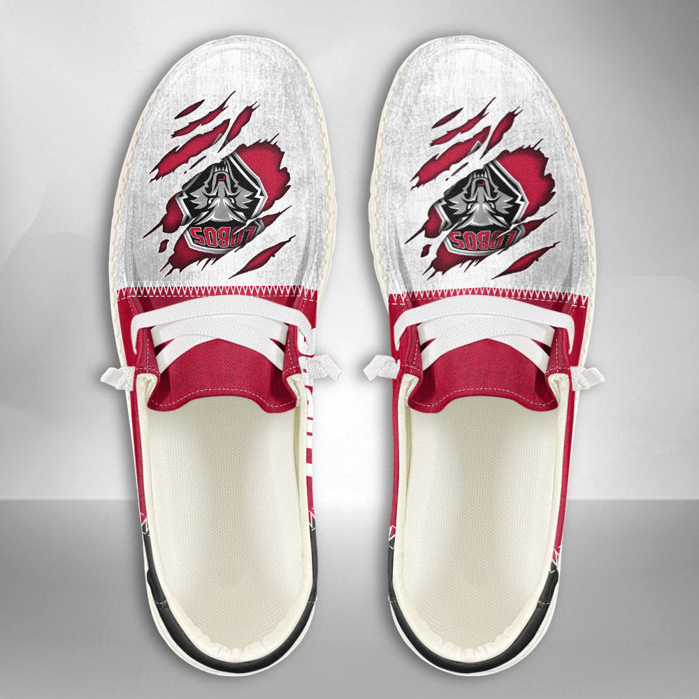 NCAA New Mexico Lobos Custom Name Hey Dude Shoes 09 M79