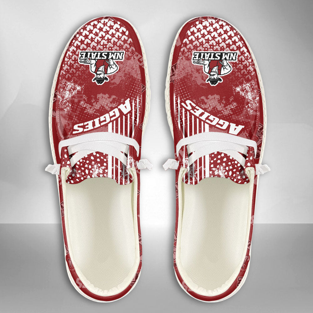 NCAA New Mexico State Aggies Custom Name Hey Dude Shoes 03 M7