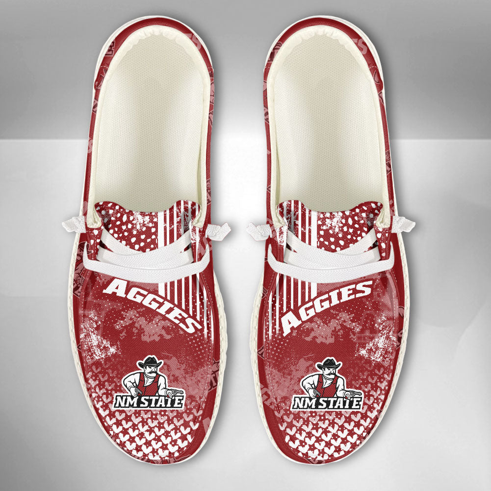 NCAA New Mexico State Aggies Custom Name Hey Dude Shoes 03 M7