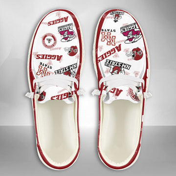 NCAA New Mexico State Aggies Custom Name Hey Dude Shoes 04 M79