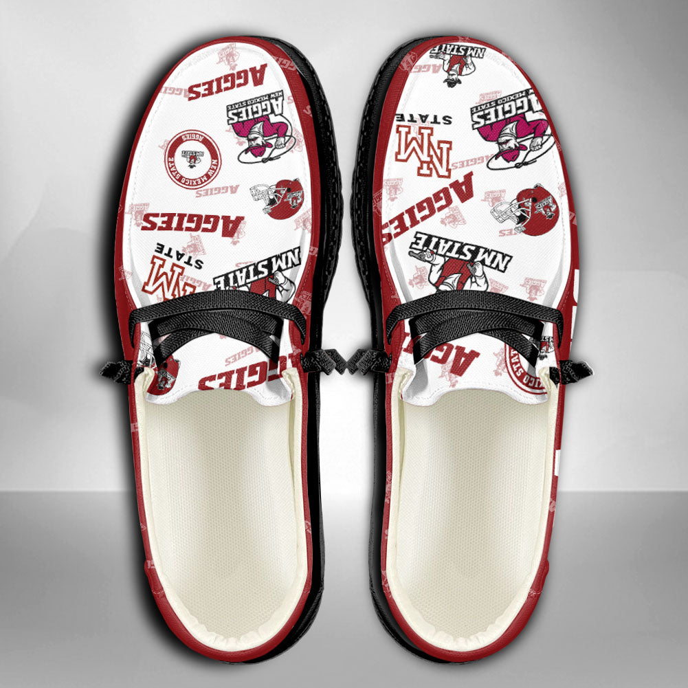 NCAA New Mexico State Aggies Custom Name Hey Dude Shoes 04 M79