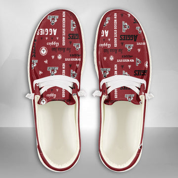 NCAA New Mexico State Aggies Custom Name Hey Dude Shoes 06 M79