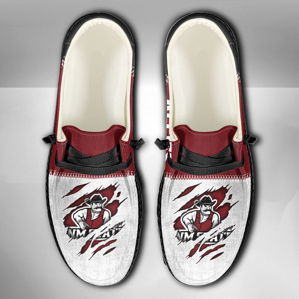 NCAA New Mexico State Aggies Custom Name Hey Dude Shoes 09 M79