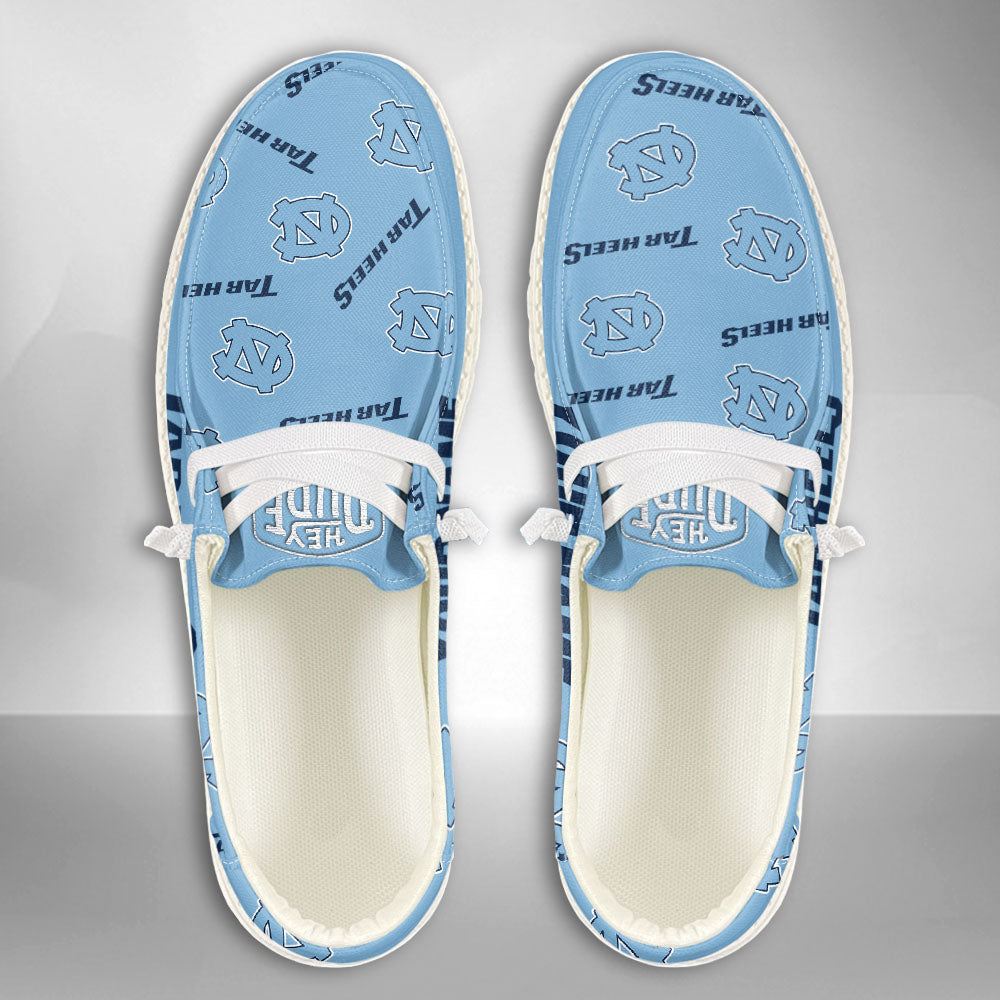 NCAA North Carolina Tar Heels - Custom Name Hey Dude Shoes X03