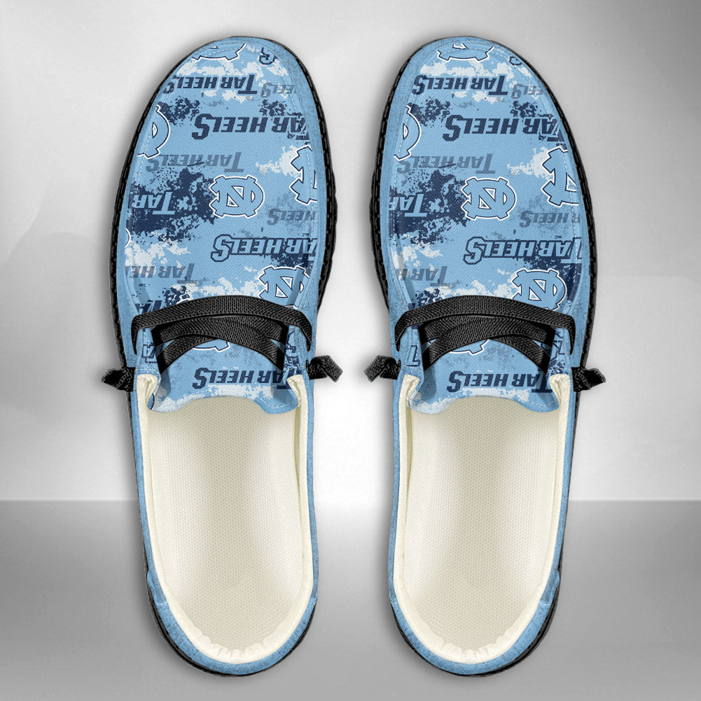 NCAA North Carolina Tar Heels Custom Name Hey Dude Shoes 05 M7