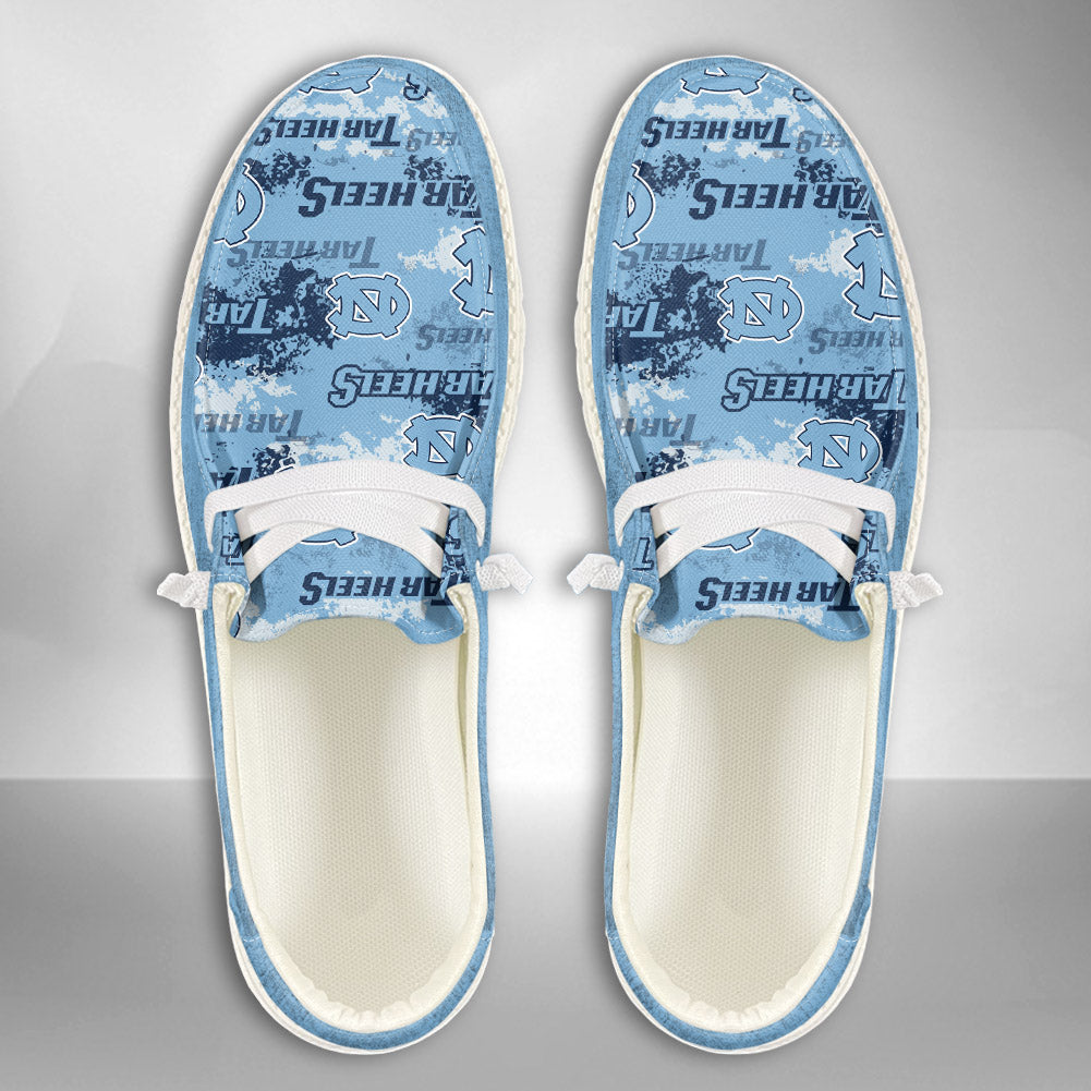 NCAA North Carolina Tar Heels Custom Name Hey Dude Shoes 05 M79