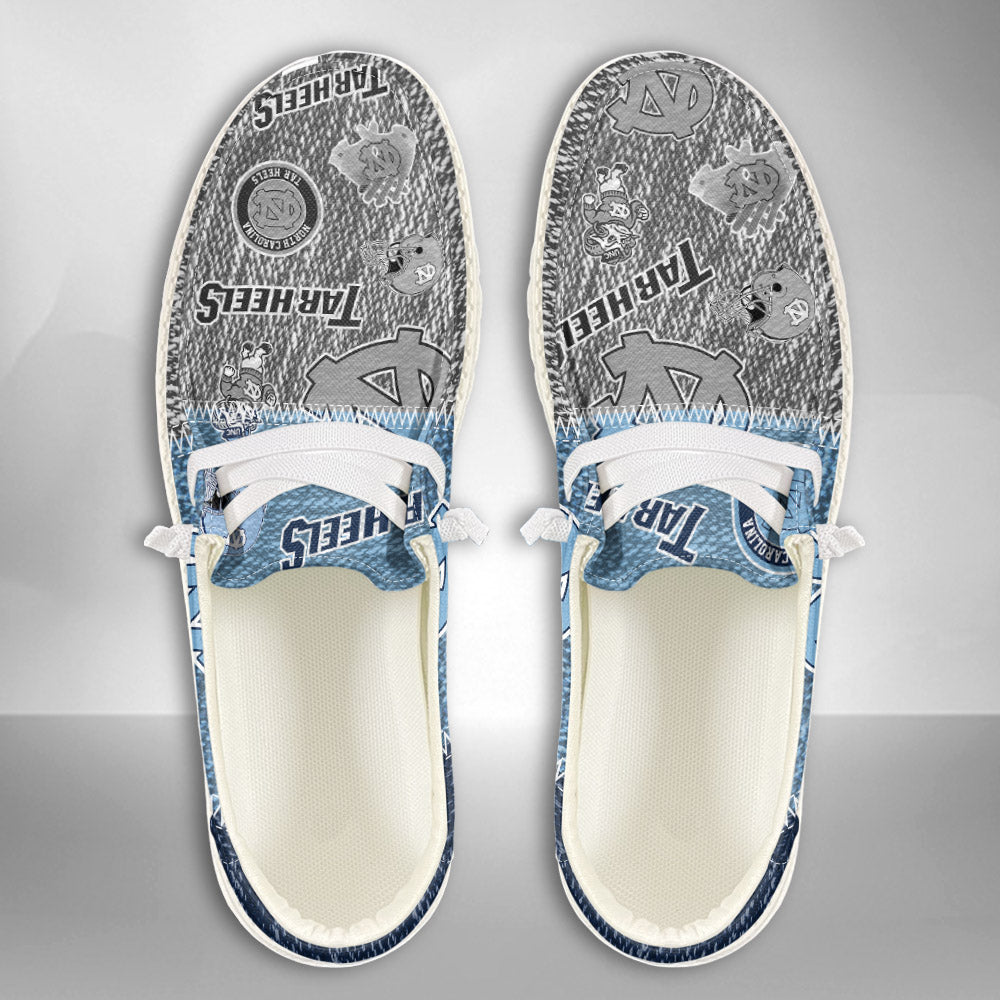 NCAA North Carolina Tar Heels Custom Name Hey Dude Shoes 08 M79