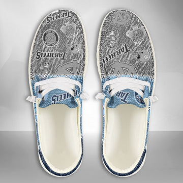 NCAA North Carolina Tar Heels Custom Name Hey Dude Shoes 08 M79