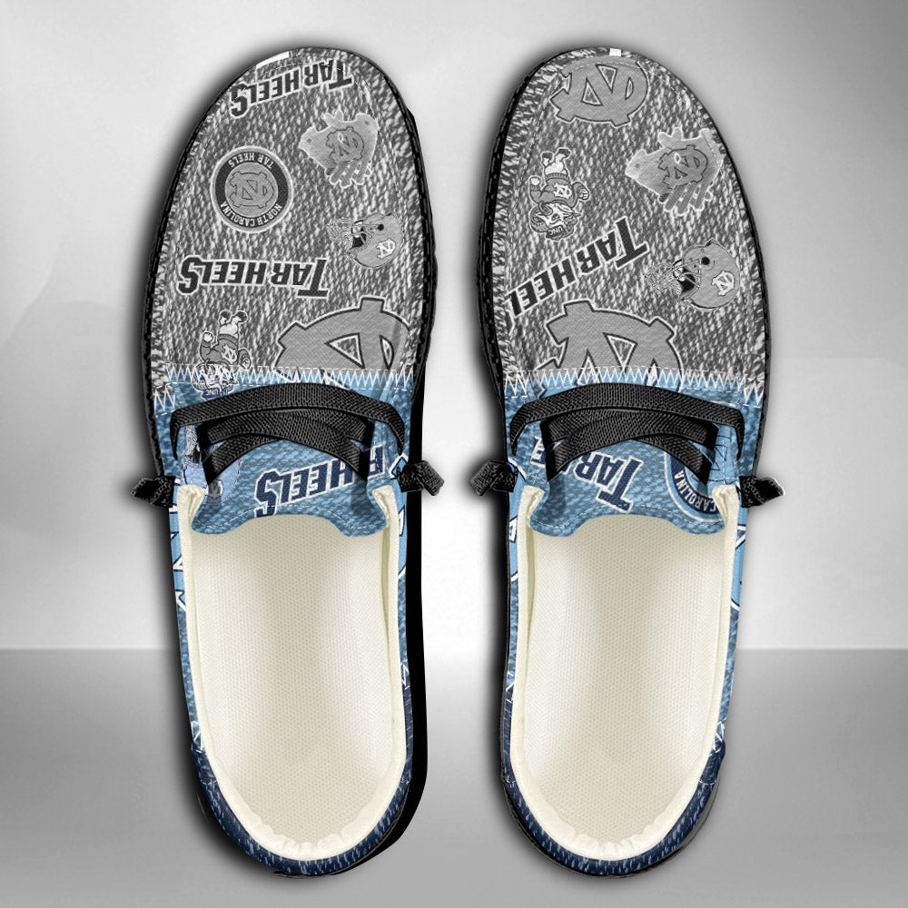 NCAA North Carolina Tar Heels Custom Name Hey Dude Shoes 08 M79