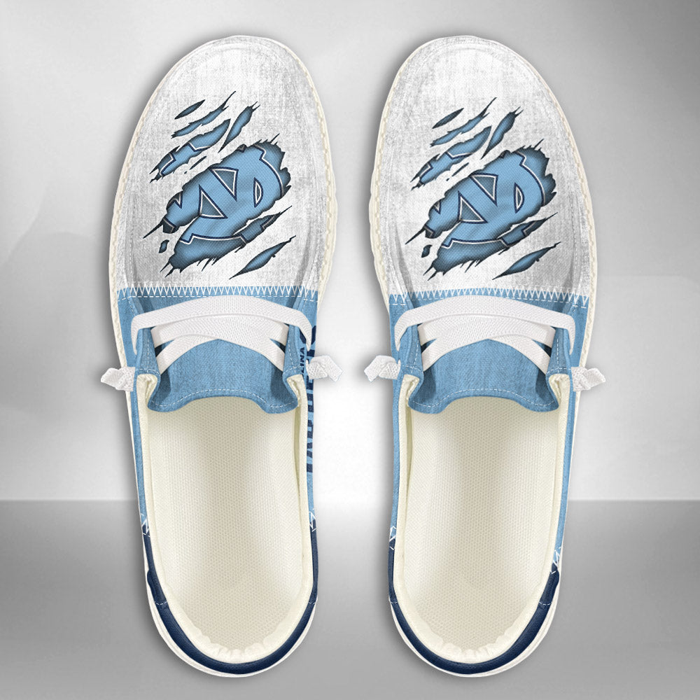 NCAA North Carolina Tar Heels Custom Name Hey Dude Shoes 09 M79