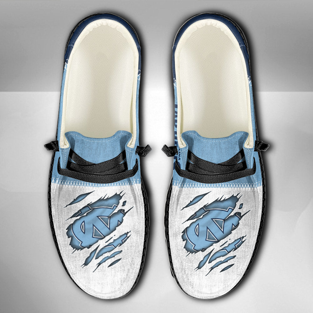 NCAA North Carolina Tar Heels Custom Name Hey Dude Shoes 09 M79