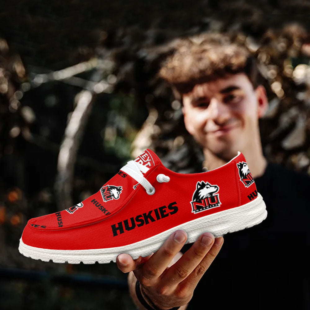 NCAA Northern Illinois Huskies - Custom Name Hey Dude Shoes X03