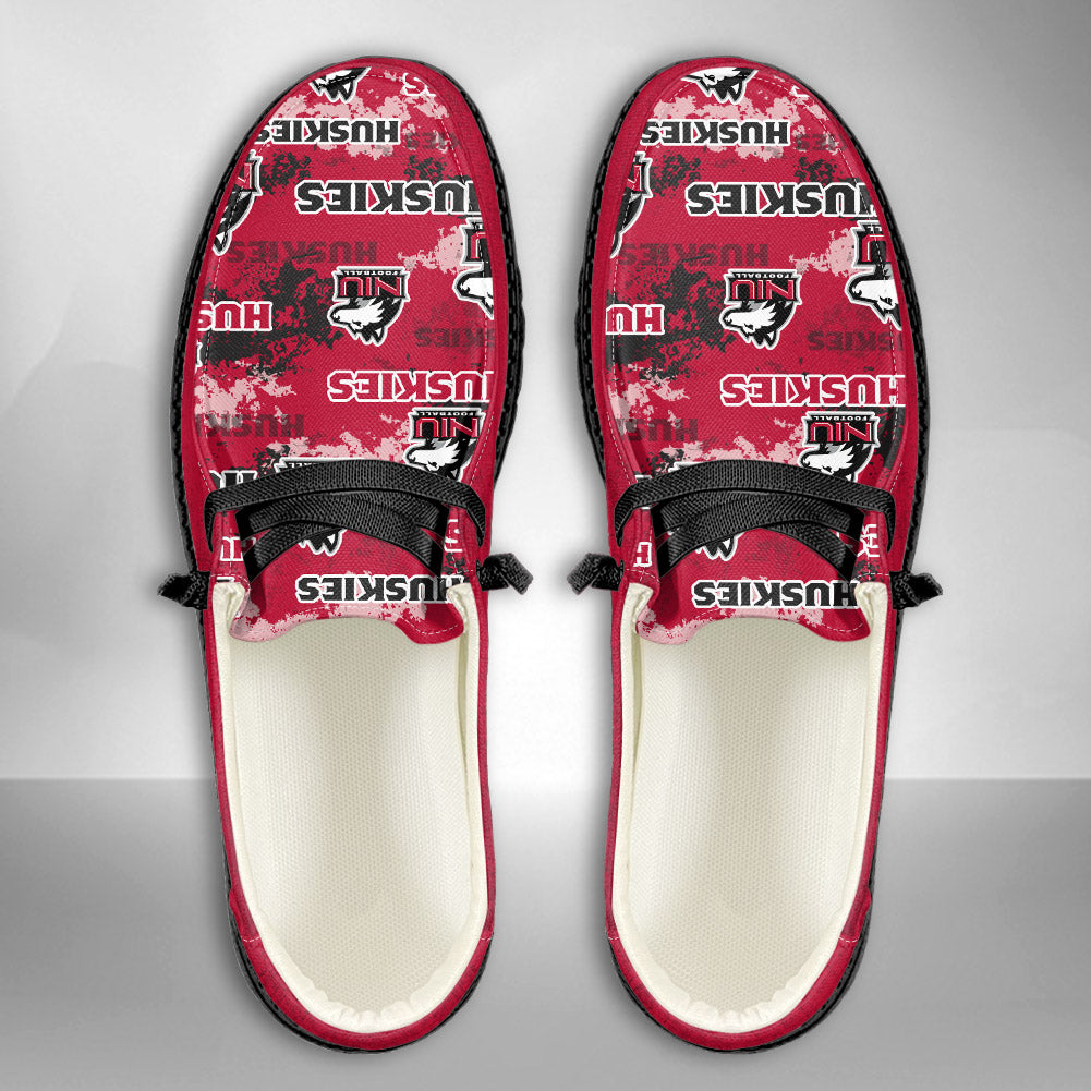 NCAA Northern Illinois Huskies Custom Name Hey Dude Shoes 05 M79