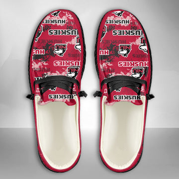 NCAA Northern Illinois Huskies Custom Name Hey Dude Shoes 05 M79