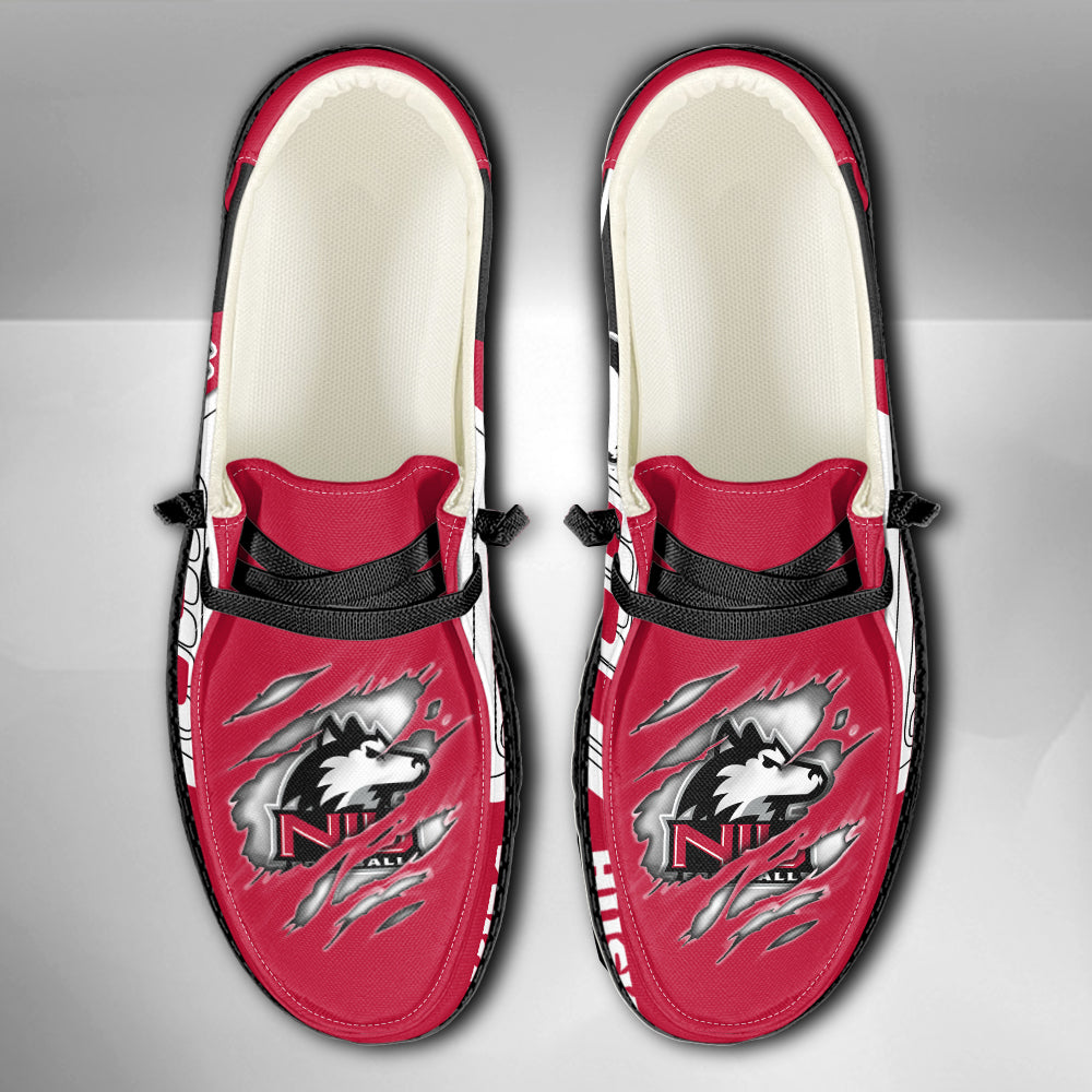 NCAA Northern Illinois Huskies Custom Name Hey Dude Shoes 07 M7