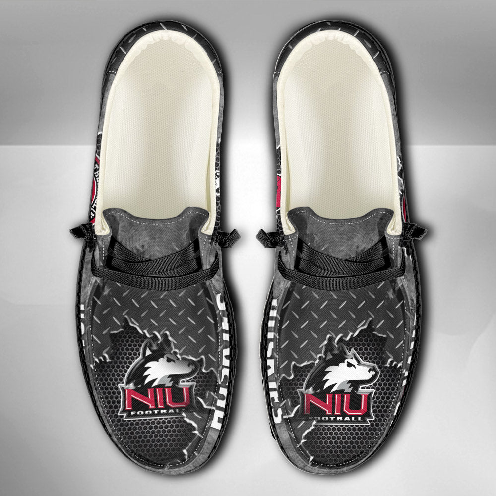 NCAA Northern Illinois Huskies Custom Name Hey Dude Shoes 15 M79