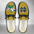 NCAA Notre Dame Fighting Irish - Custom Name Hey Dude Shoes 02