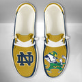 NCAA Notre Dame Fighting Irish - Custom Name Hey Dude Shoes 02