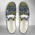 NCAA Notre Dame Fighting Irish Custom Name Hey Dude Shoes 03 M7