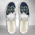 NCAA Notre Dame Fighting Irish Custom Name Hey Dude Shoes 13 M79