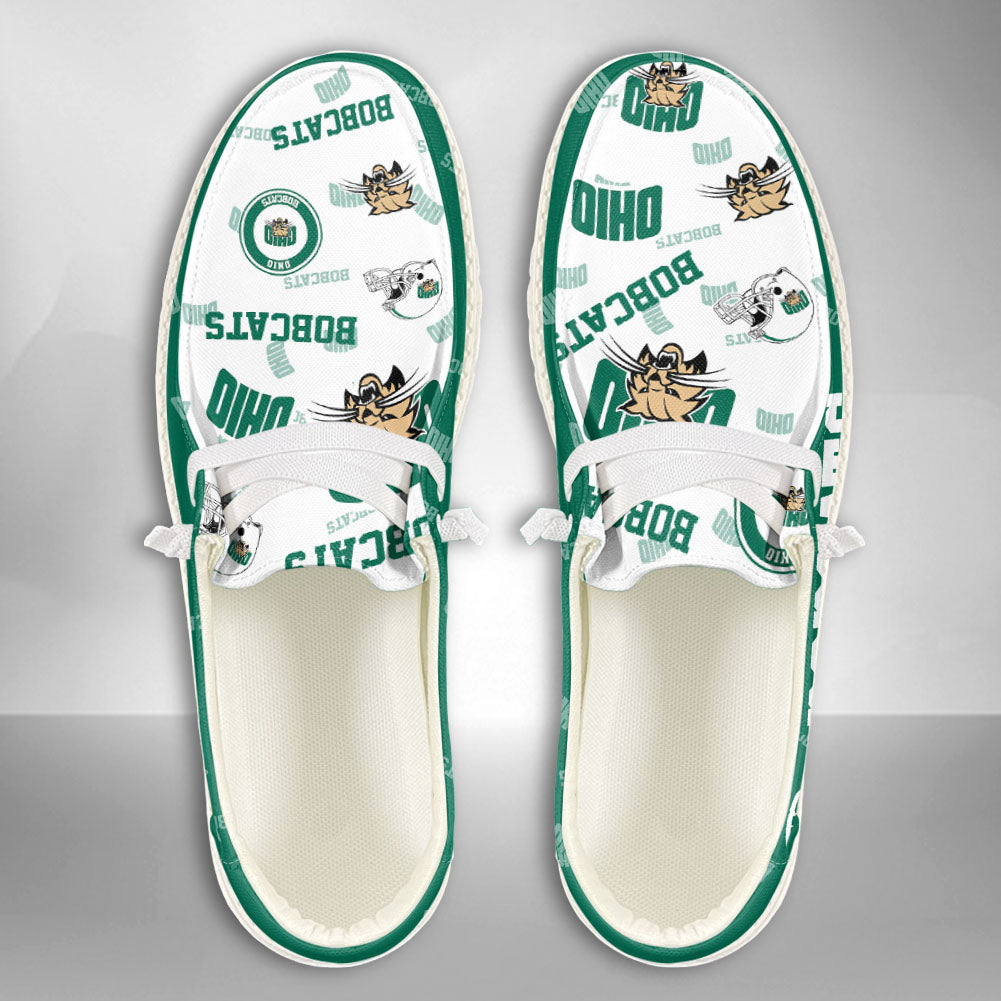 NCAA Ohio Bobcats Custom Name Hey Dude Shoes 02 M12