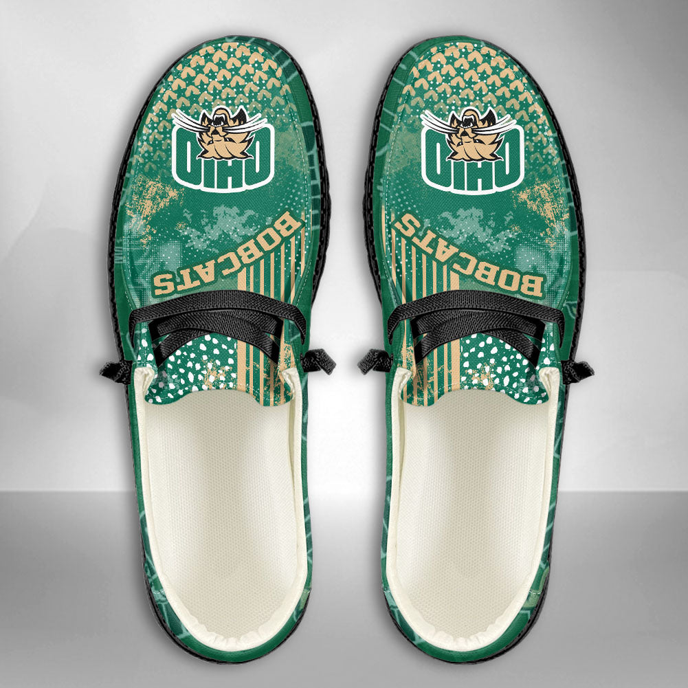 NCAA Ohio Bobcats Custom Name Hey Dude Shoes 03 M7