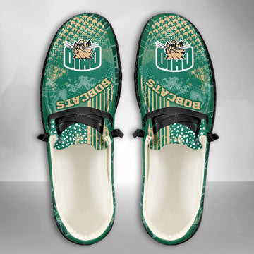 NCAA Ohio Bobcats Custom Name Hey Dude Shoes 03 M7
