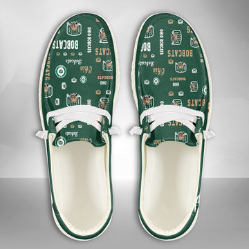 NCAA Ohio Bobcats Custom Name Hey Dude Shoes 04 M7