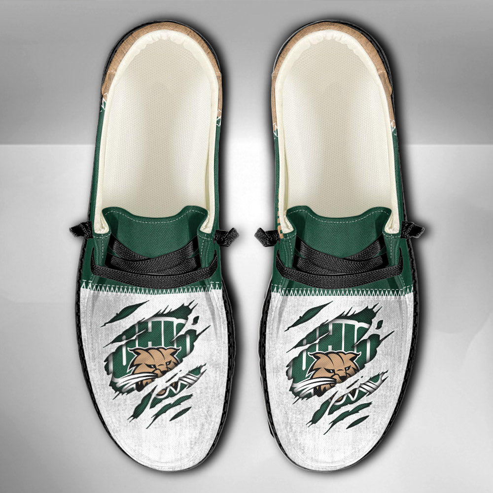 NCAA Ohio Bobcats Custom Name Hey Dude Shoes 09 M79