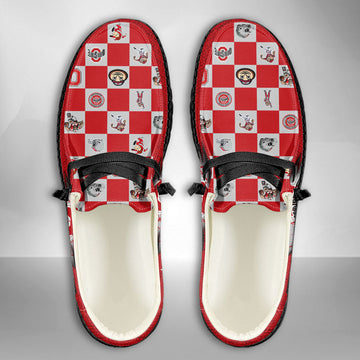 NCAA Ohio State Buckeyes Custom Name Hey Dude Shoes 01 CH1