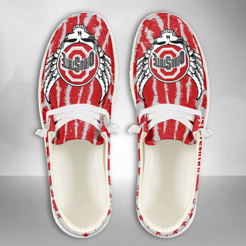 NCAA Ohio State Buckeyes Custom Name Hey Dude Shoes 08 M7