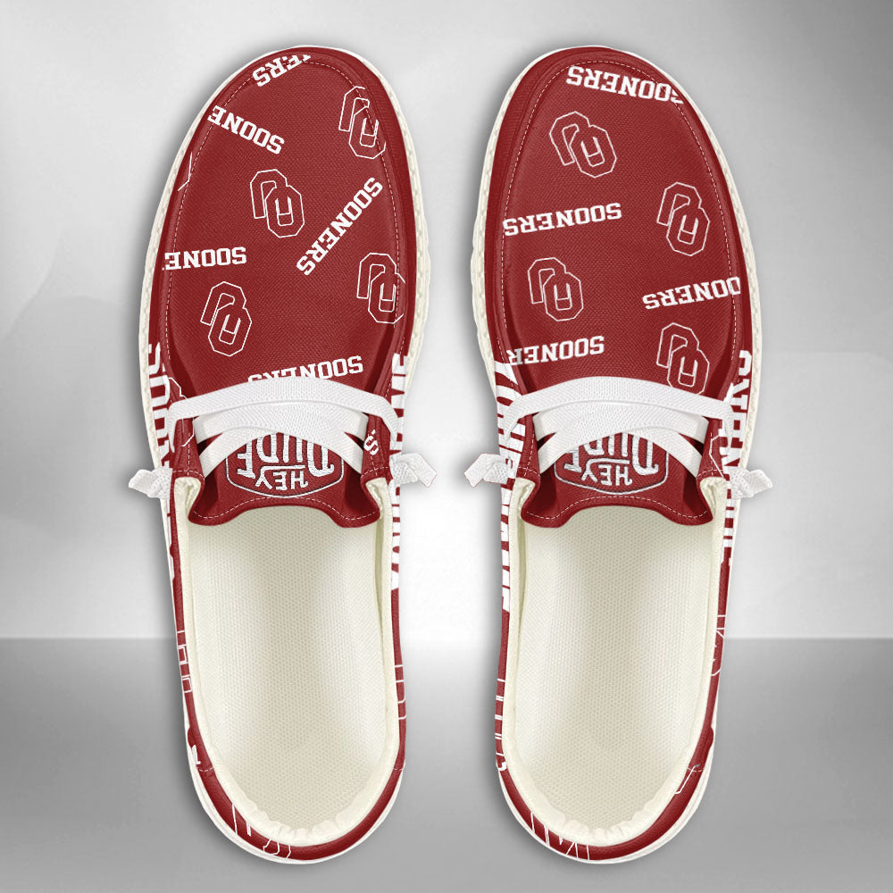 NCAA Oklahoma Sooners - Custom Name Hey Dude Shoes 02