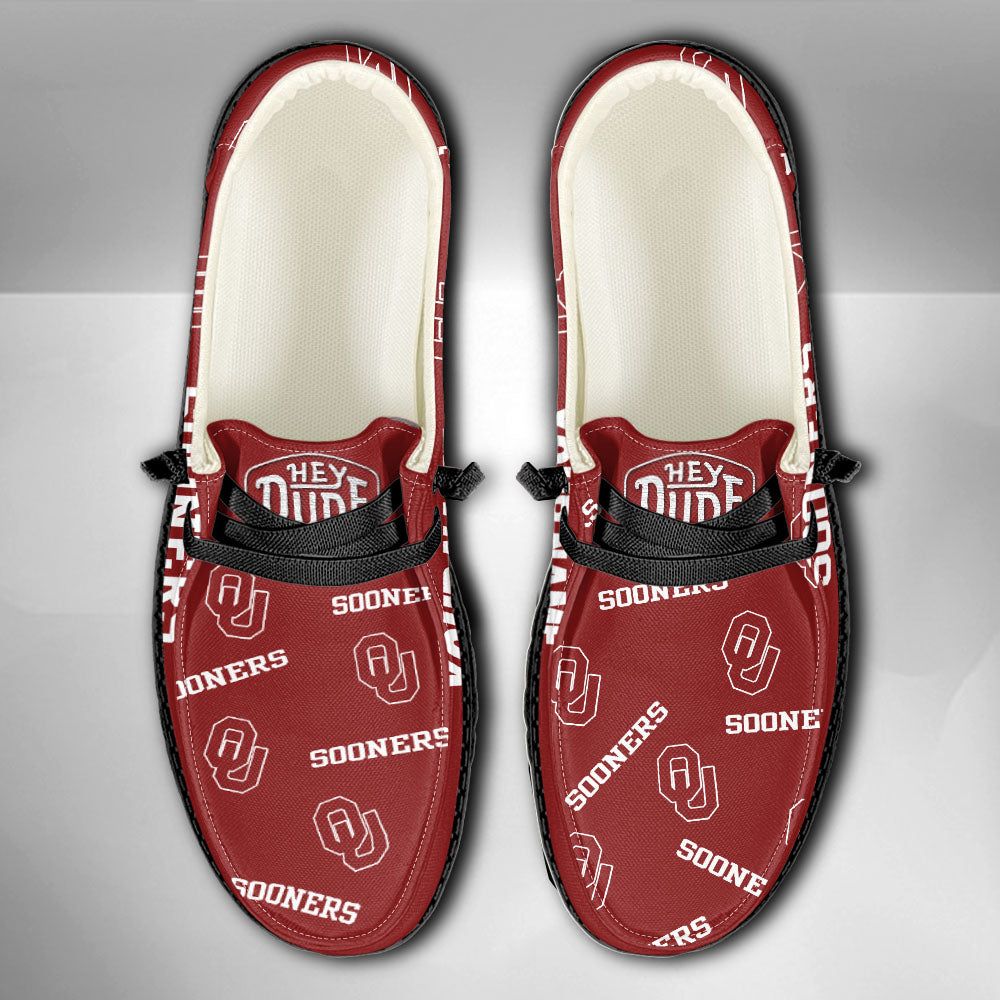 NCAA Oklahoma Sooners - Custom Name Hey Dude Shoes 02