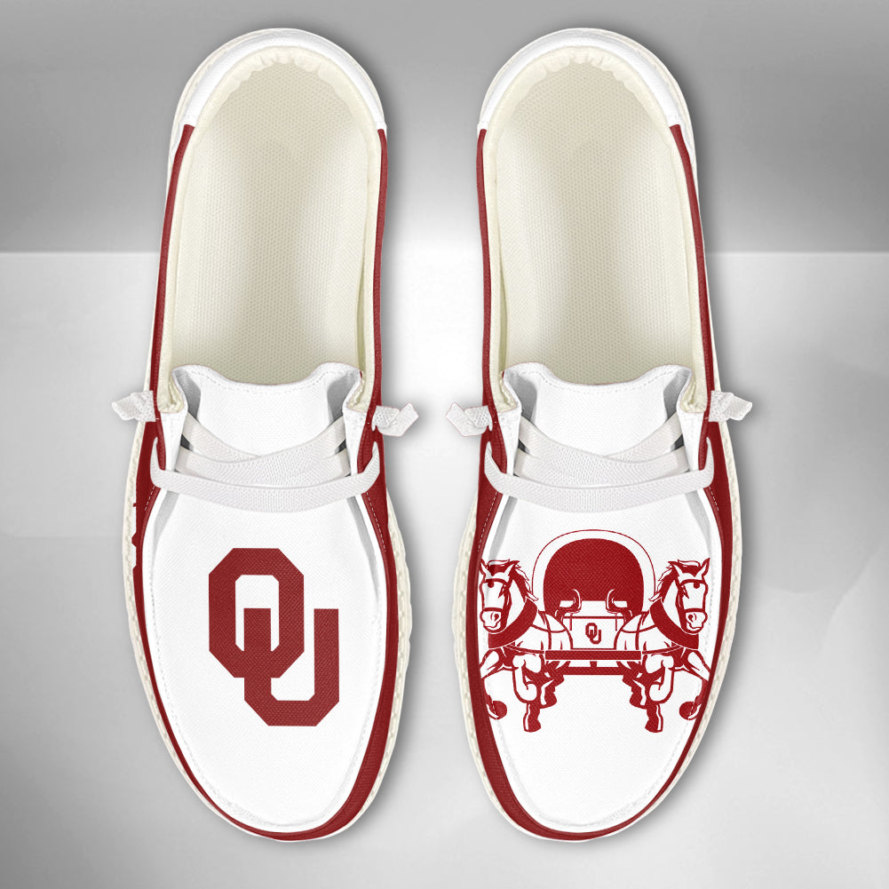 NCAA Oklahoma Sooners - Custom Name Hey Dude Shoes 02